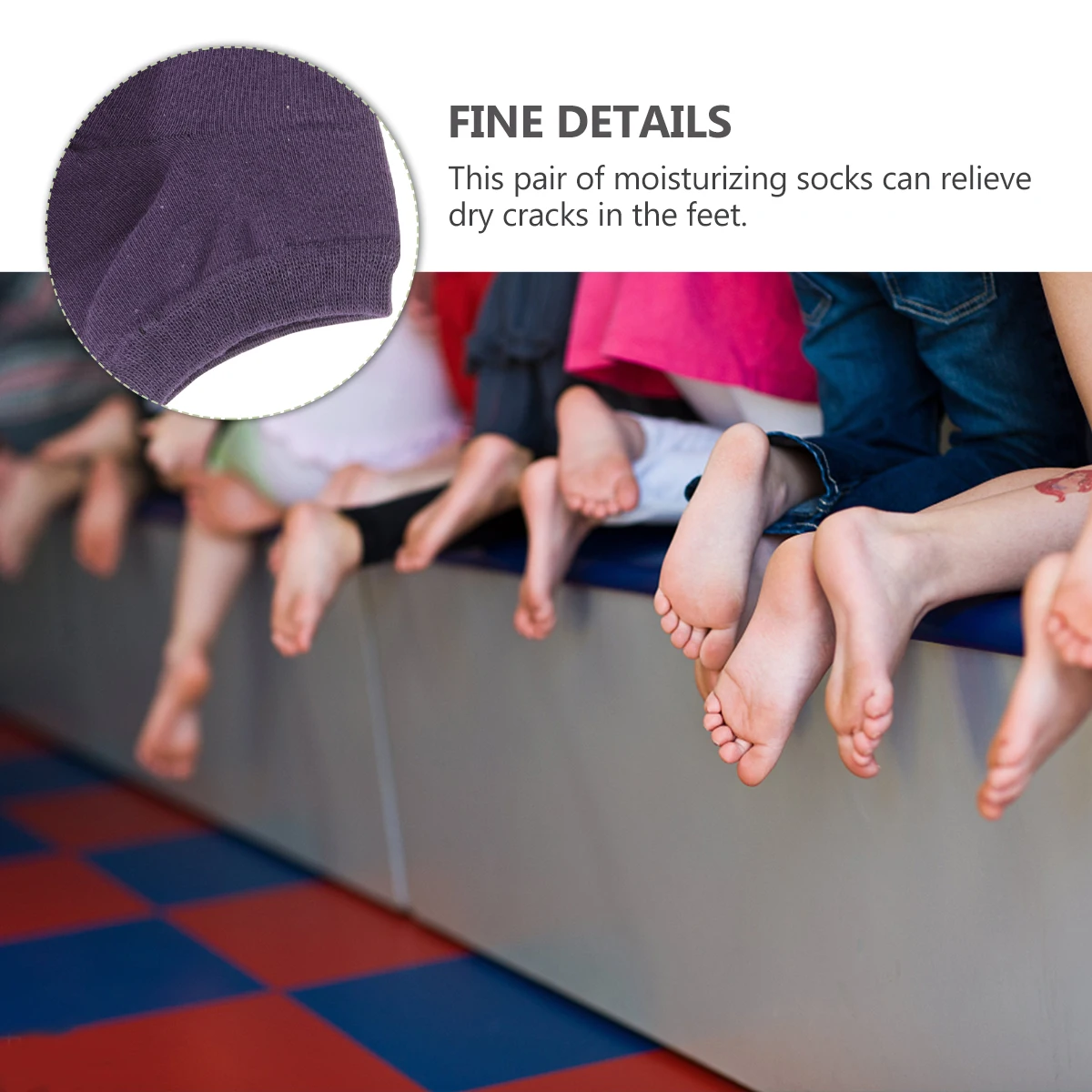 

5 Pairs Moisturizing Socks Durable Heel Sleeves Cotton Gel Cracked Heel Treatment Foot Care Tools Reusable Washable