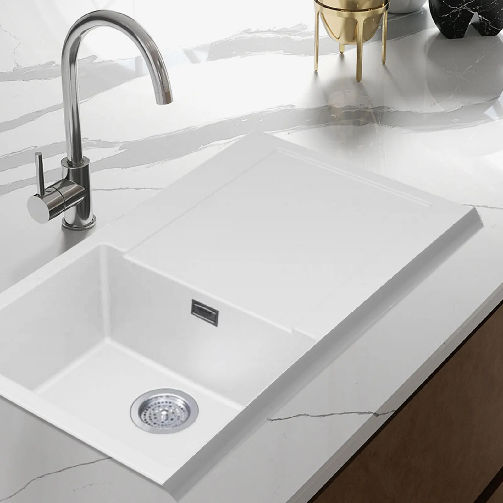 Self-Adhesive Flexible Water Stopper Strip Tpe Countertop Splash Guard Sink Backsplash Protector Bathtub Shower Threshold