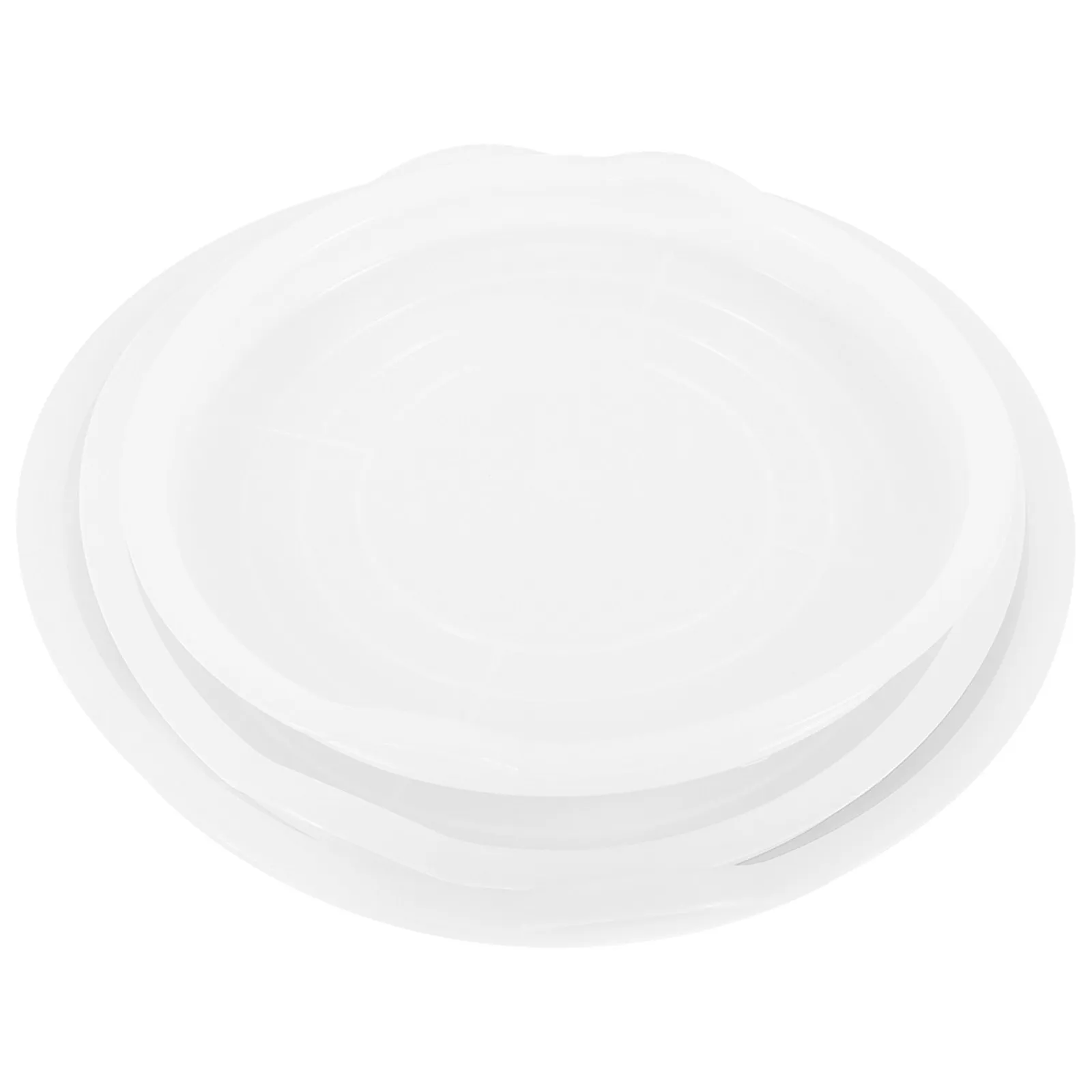 3Pcs Universal Plastic Bowl Lid Anti-Splash Freshness Preserving Cover for Mixing Bowls Kitchen Baking Cooking Restaurant Home