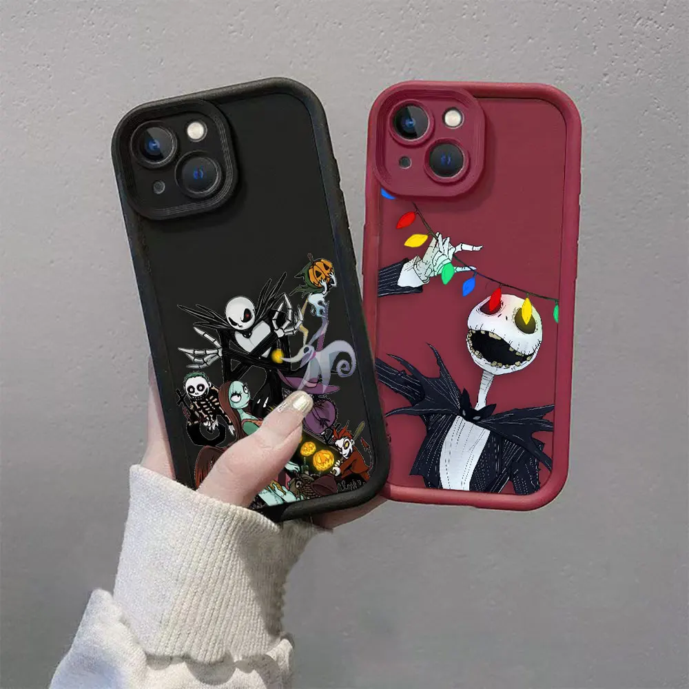 The Nightmare Before Christmas Horror Cover Phone Case For Oneplus 11 10R 8T NORD CE 2 3 4 LITE ACE 2 3 MOTO G9 22 30 Case Funda