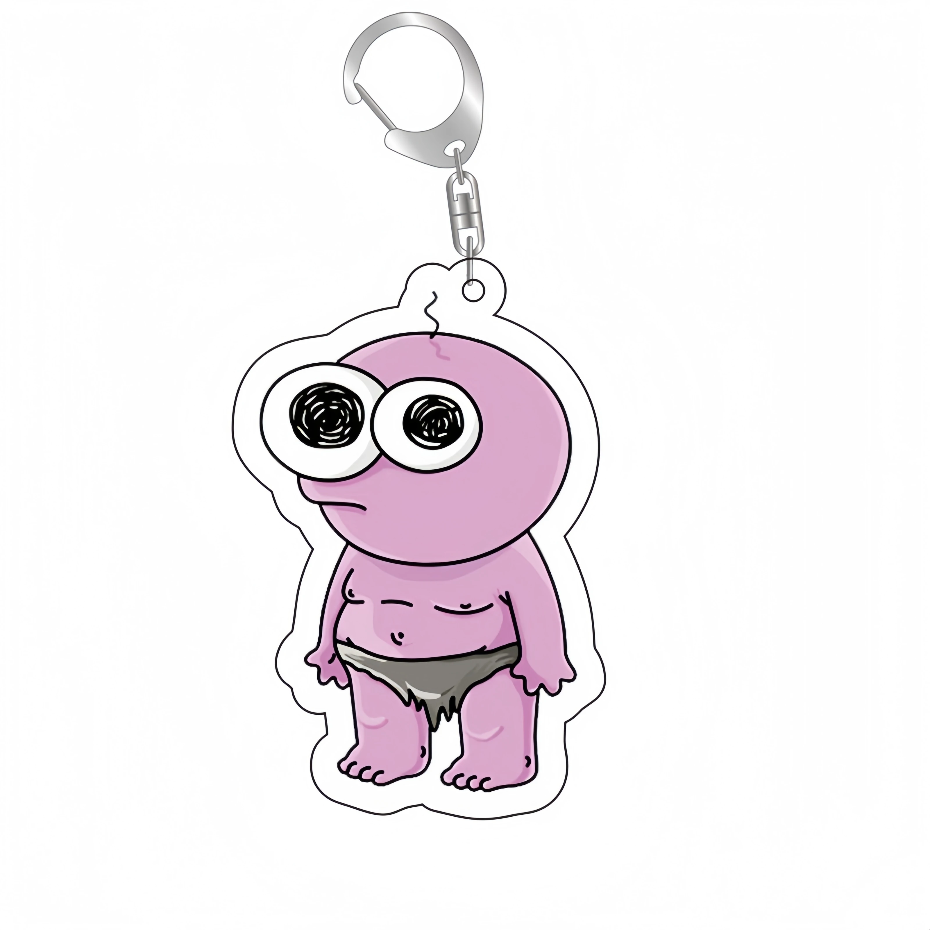 Smiling Friends Series Fun Keychain Lovely Couple Pendant Friends Gift Fans Charms Cartoon Works Animation Related Products Bag