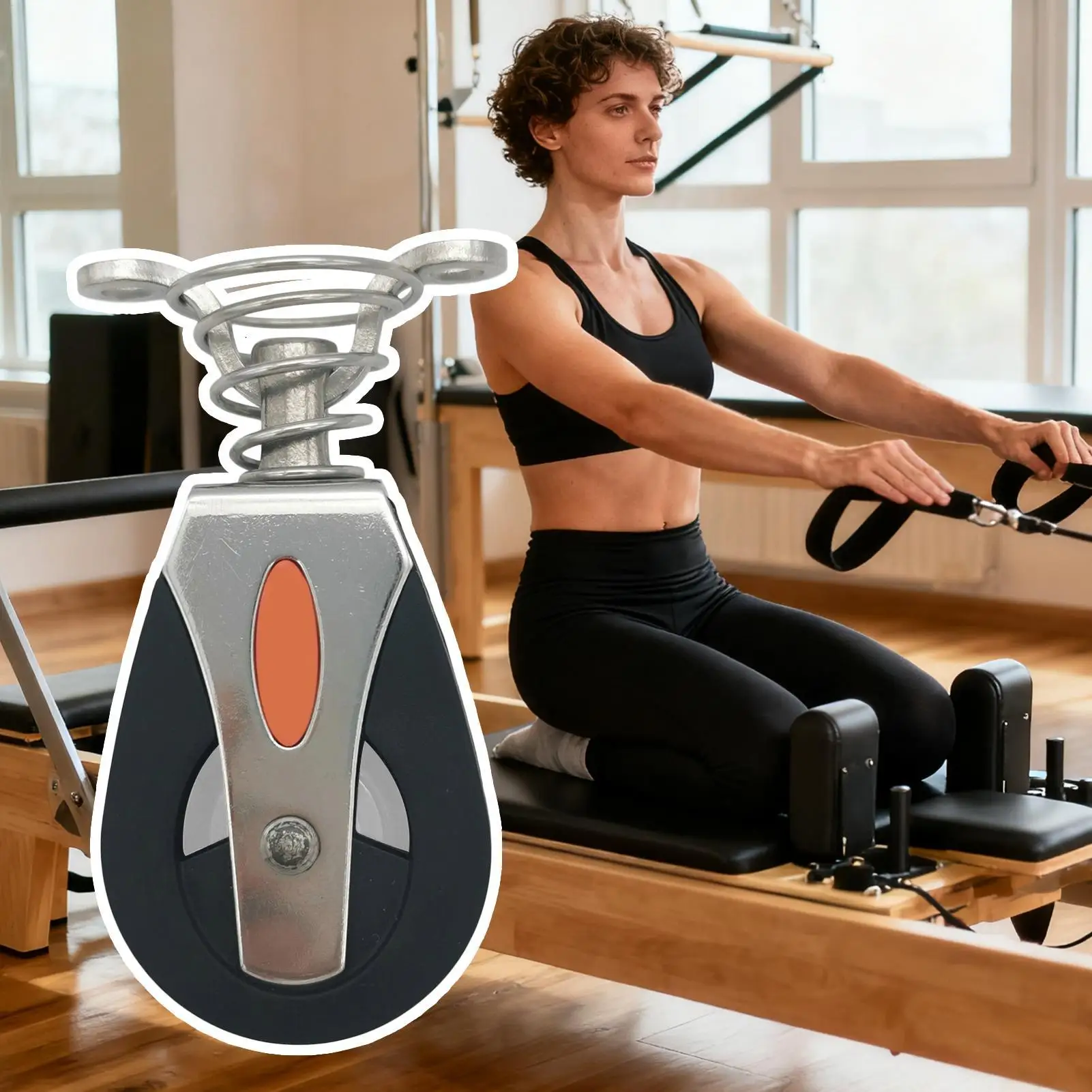 

Аксессуары для пилатеса, оборудование для фитнеса из нержавеющей стали, тренажерный зал, баланс, сидячий ящик, шкив для йоги, студии тренировок, тренажерный зал, квартира