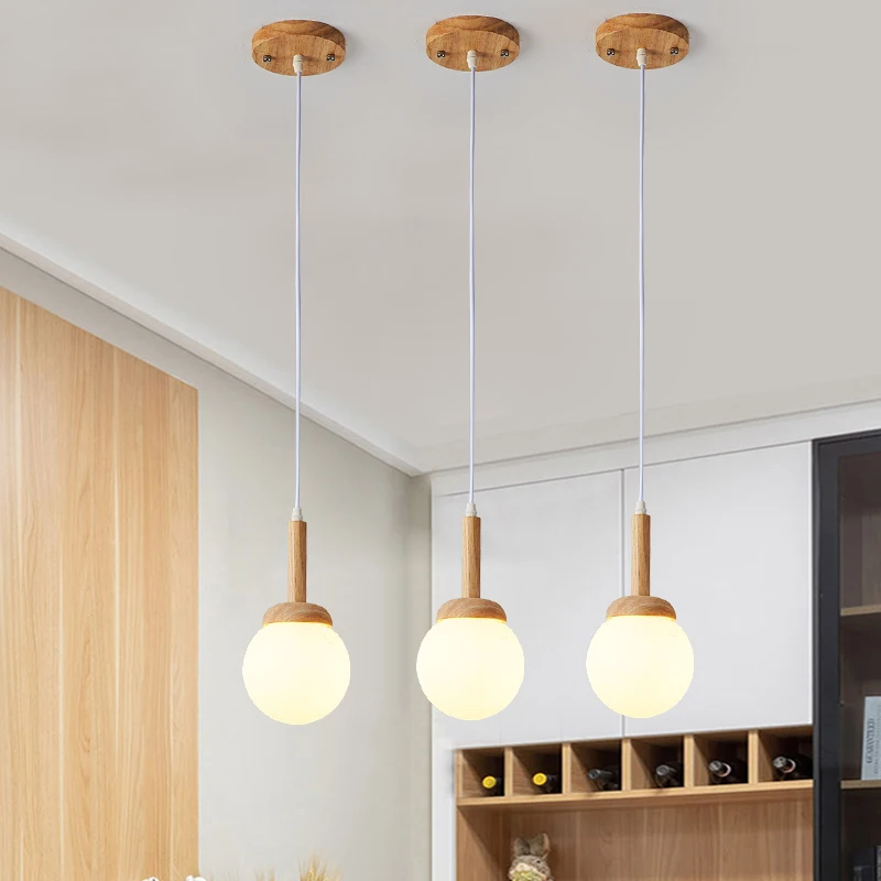 Nordic pendant lamp atmospheric Chinese three head dining room dining room modern simple bar personalized creative kitchen light