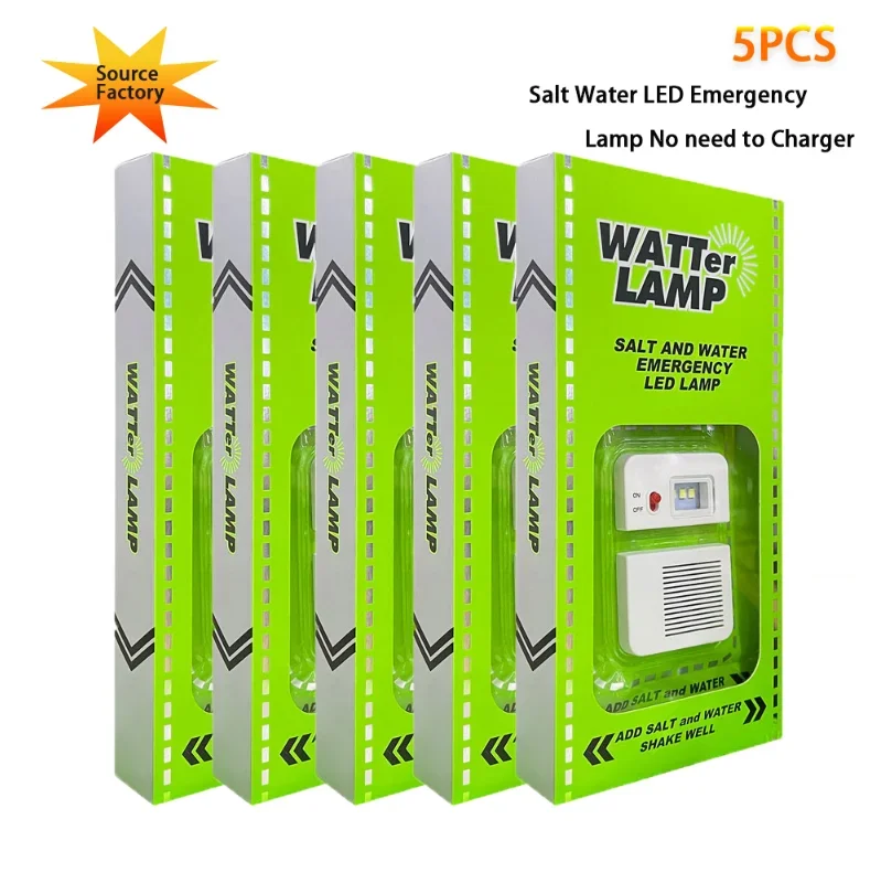 5PCS Factory Direct Wholesale Outdoor Saltwater Led Camping Multi-Scene Waterproof Portable Energy-Saving Emergency Lights