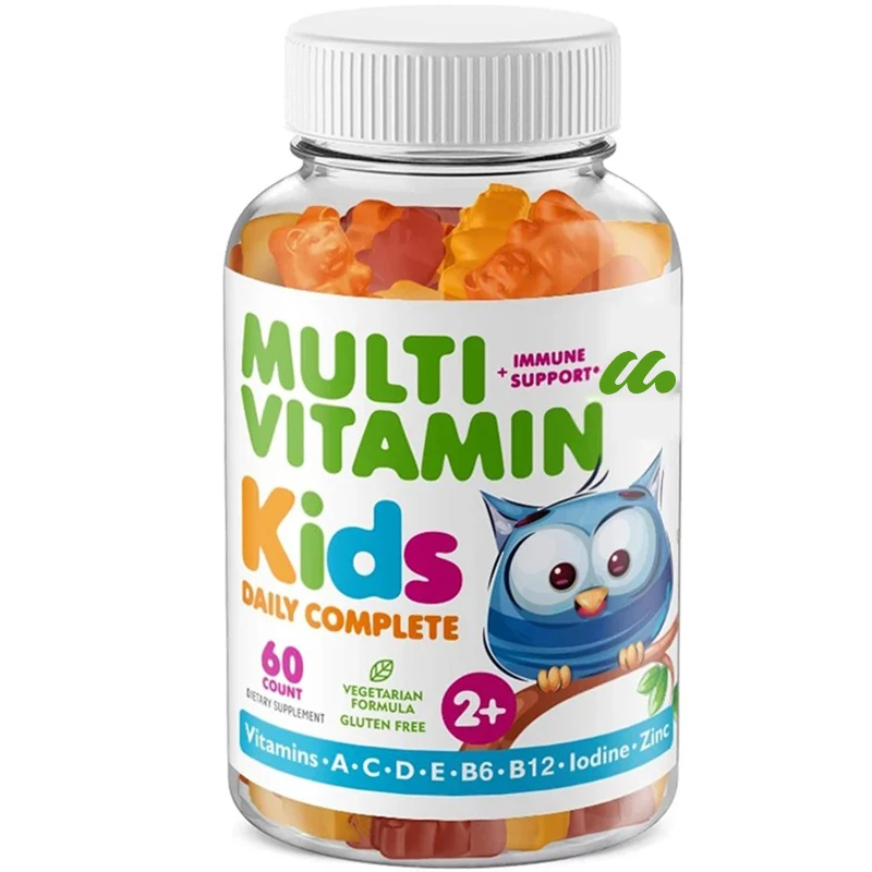 

14 basic vitamins daily supplements for children's multivitamin gummies, including vitamins A, C, D, E, B6 and B12, and zinc