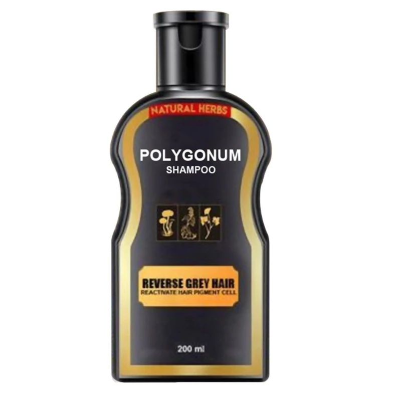 Polygonum Shampoo Natural Darkening Black Hair Product Multiflorum Nourishing