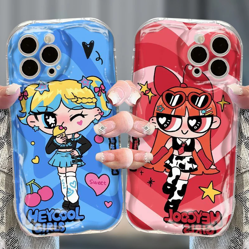 

The Powerpuff Girls Non-Slip Case for Huawei P60 P50 P40 P30 Pro Lite 4G 5G Mate 50 40 30 Pro Honor X5 Nova Y90 Shockproof Cover