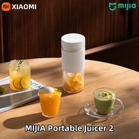 Xiaomi Mijia Portable Juicer 2 Fruit Automatic Juicer Type-C Charging Automatic Rinse Household 300ML Capacity Juicer