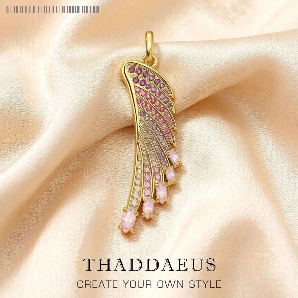 

Pendant Gold-coloured Hummingbird Rainbow Wing Brand New Fashion Jewelry Europe 925 Sterling Silver Gift For Woman