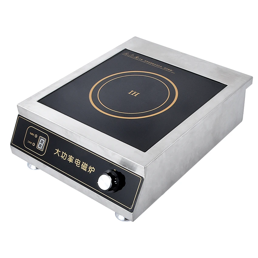 

F-350D Commercial electromagnetic oven 3500W power induction cooker electric frying stove stir household stainless steel plane