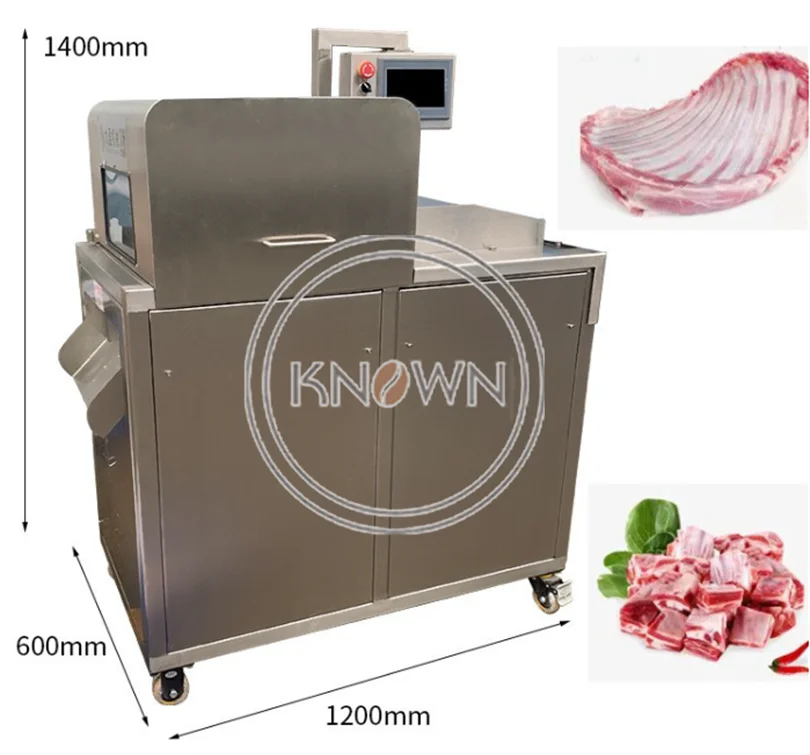 New Fully Automatic CNC Rib Meat Cutter Frozen Meat Cutter Beef And Sheep Cutting Machine