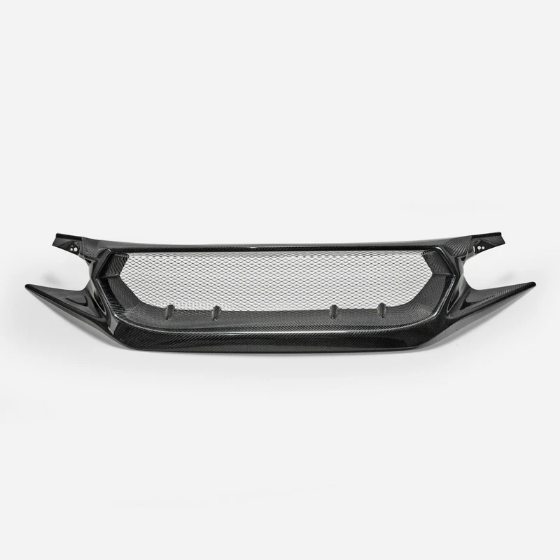 Передняя решетка из углеродного волокна для Honda 17-в. Civic Type R FK8 JS в стиле (Склад в США, включая доставку)