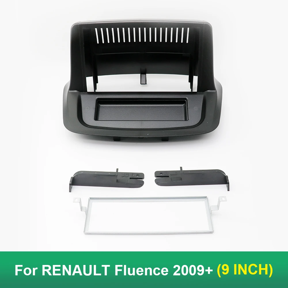 9 Zoll Auto Fascia Radio Panel für RENAULT Fluence 2009+ Dash Kit Installieren Facia Konsole Lünette GPS Adapter 9 zoll Platte Trim Abdeckung