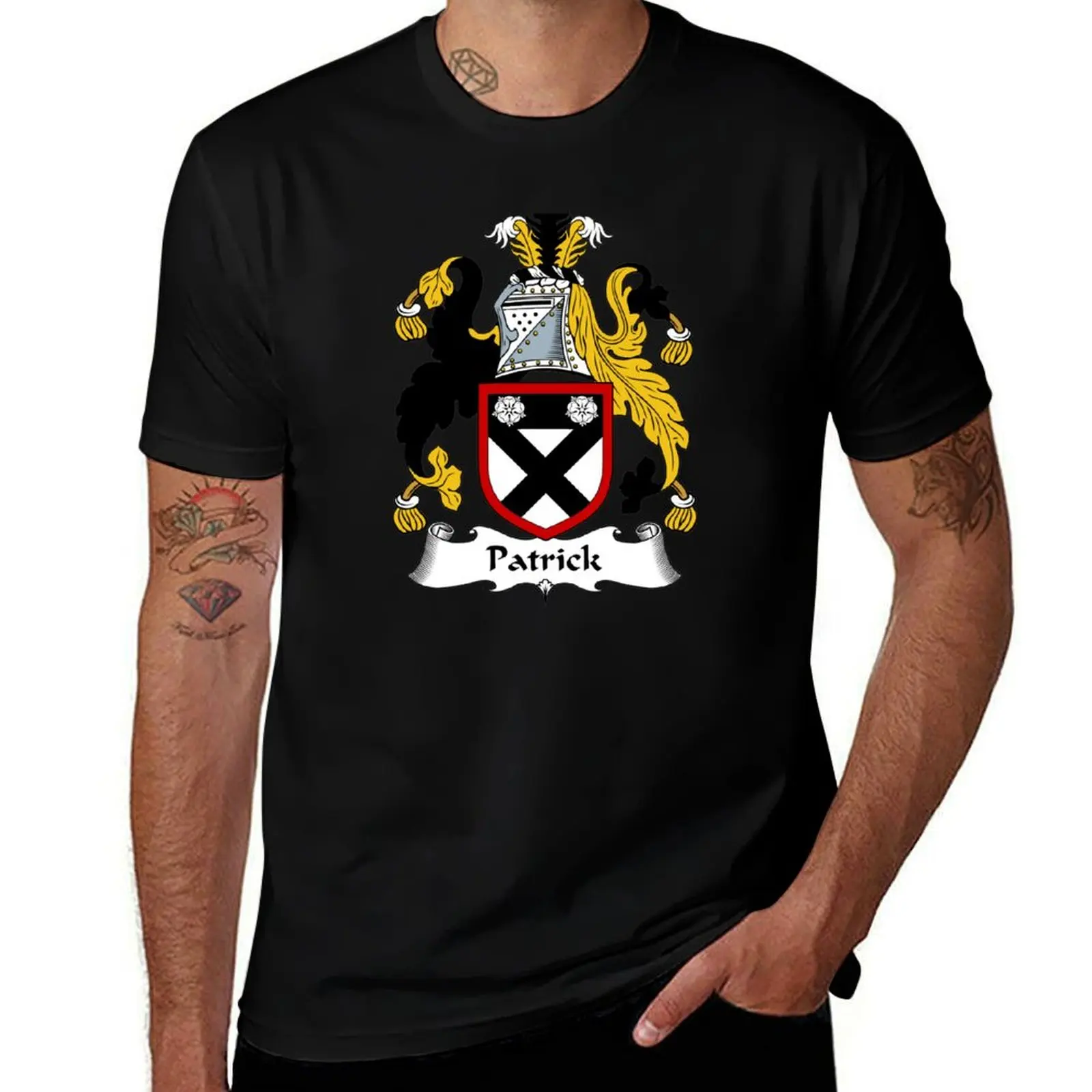 

Patrick Coat of Arms / Patrick Family Crest T-Shirt t shirts for man cotton soft t shirts for man graphic vintage T-Shirt