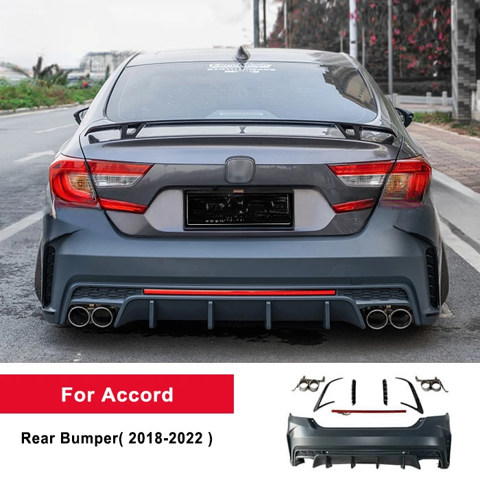 Yofer Hot Sale 10th gen pp Rear Bumper kit car parts bodykit bumpers for honda Accord2018-2022