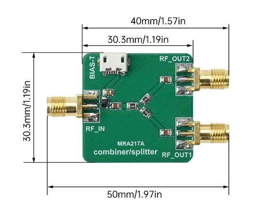 Shortwave Radio Antenna RF Power Splitter Combiner Module SDR Receiver Signal Distribution