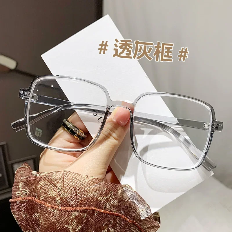 Anti-Blaulicht-Myopie-Brille, Retro-Brille mit großem Rahmen, flache/Grad-Brille, Myopie-Fertigbrille, 0–1,0–1,5–2,0–2,5–3,0–3,5–4,0 – Detail 13