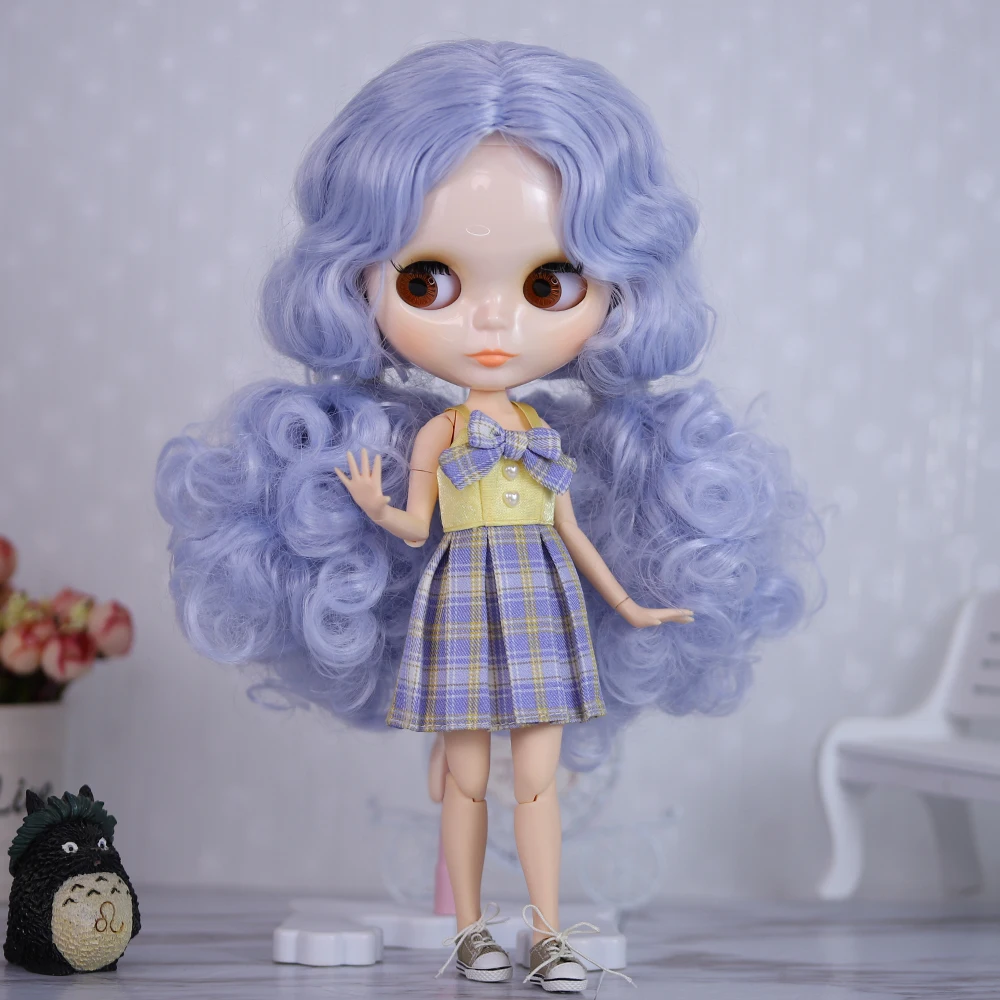 Băng Giá DBS Blyth Quần Áo Búp Bê 1/6 Bjd Kẻ Sọc Dress Licca Azone Cơ Thể Trang Phục SD