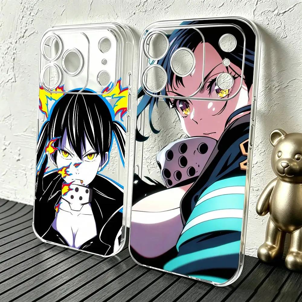 F-Fire Force Tamaki Kotatsu  Phone Case Transparent Silicone Soft For iPhone 17 16 15 14 13 12 11 Mini Pro Max Plus