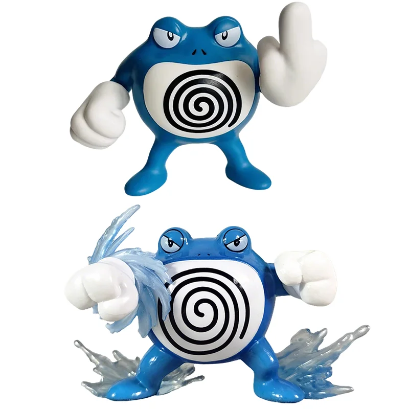 

8 см аниме Pokemon ПВХ Poliwrath фигурки Gk модель Poliwrath средний палец мультяшная коллекция Декор кукла игрушка в подарок