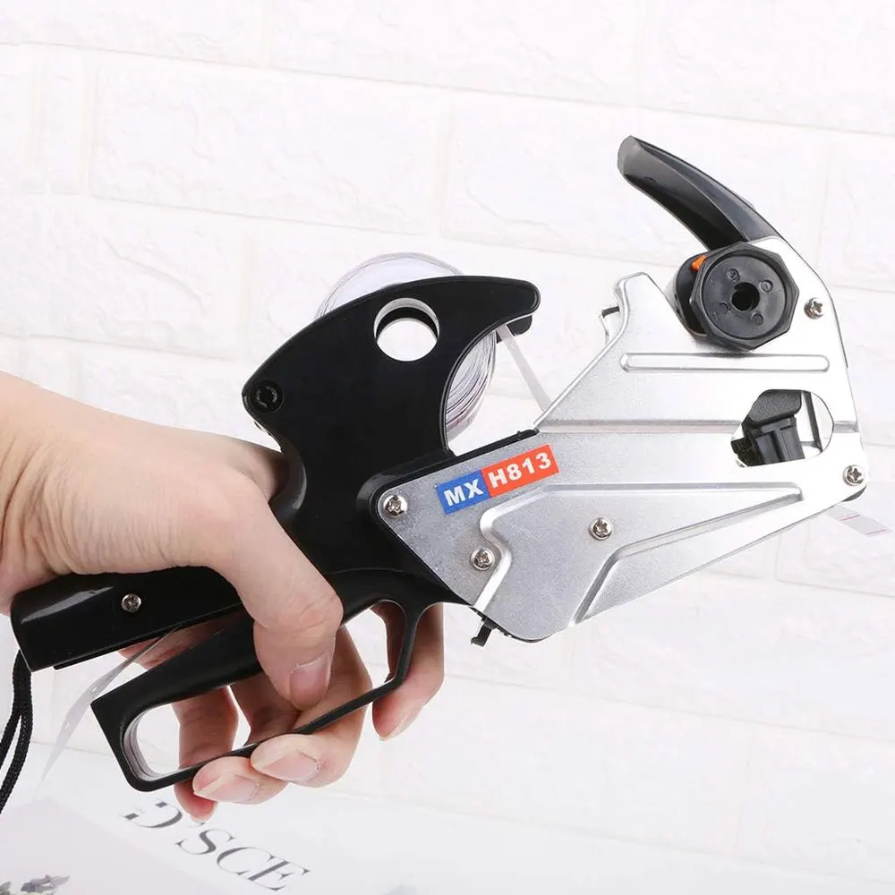 

Silver metallic label maker set, including 5000 labels and 1 spare ink, suitable for retail store labeling set.