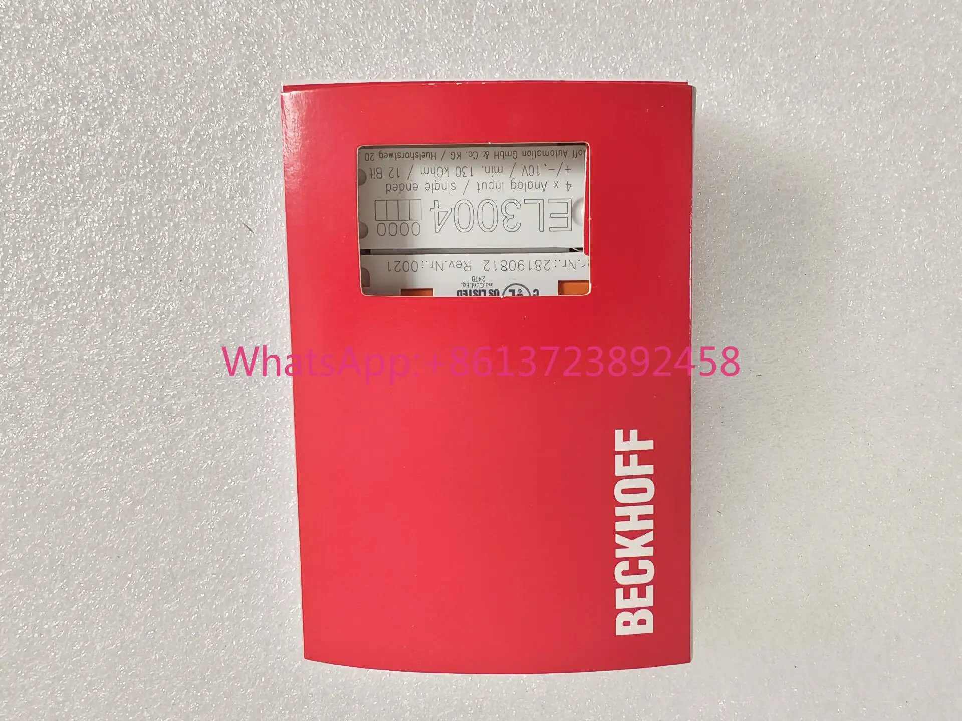 

BECKHOFF EL3004 German Beckhoff module, spot