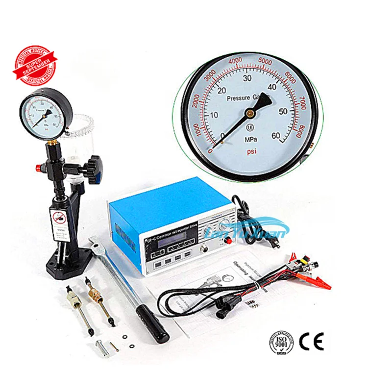 CRDI CR-C Multifunction Common Rail Fuel Injector Tester+S60H Nozzle Validator Set Equipment Tester