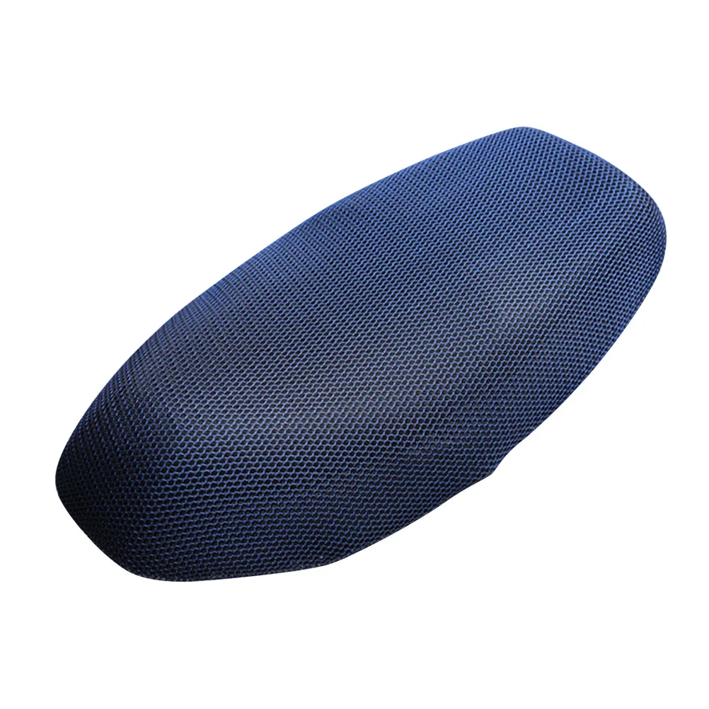 

Waterproof Heat Insulation Cushion Motorcycle Sunscreen Seat Cover Small Holes Elastic Anti Slip Cool Xl Size Blue