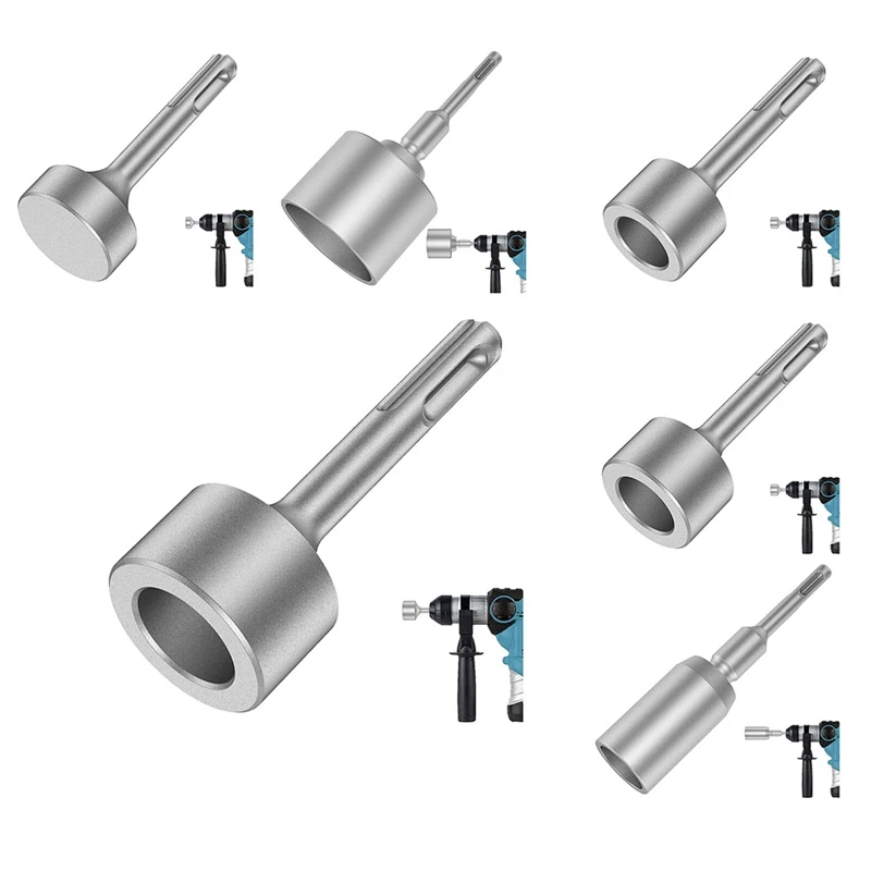1 ชิ้น SDS-Plus T โพสต์ GROUND Rod DRIVER ทนทานค้อนเจาะ Rod Converter สําหรับค้อนเจาะ Grounding Rods F