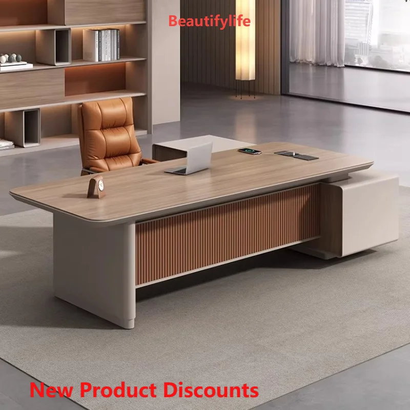 

H Computer Minimalist Office Desk Design Multifunctional Executive Luxury Office Desk Large European Scrivania Home Furniture