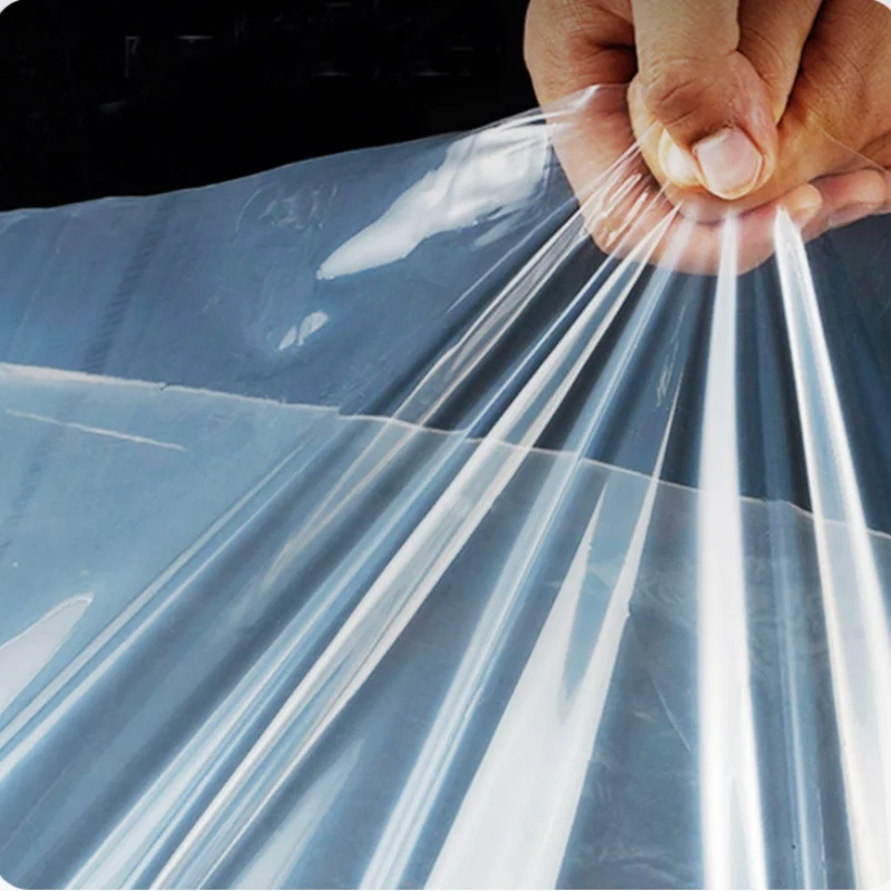 두꺼운 투명 방수 PE 필름 방수포 야외 비 덮개 캠핑 차량 보호 발코니 정원 식물 보호막
