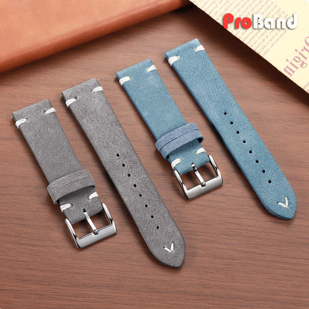 Vintage Echtleder-Uhrenarmband 18mm 20mm 22mm Universeller Ersatzriemen Handgefertigte Schnellverschluss-Armbänder für Herren und Damen Sport – Detail 10