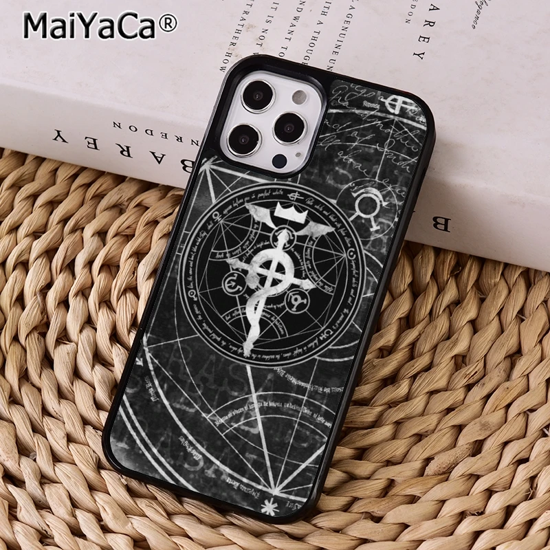 Full Metal Alchemist Alchemy Phone Case Cover For iPhone 14 15 16 plus XR XS 11 12 13 pro max coque