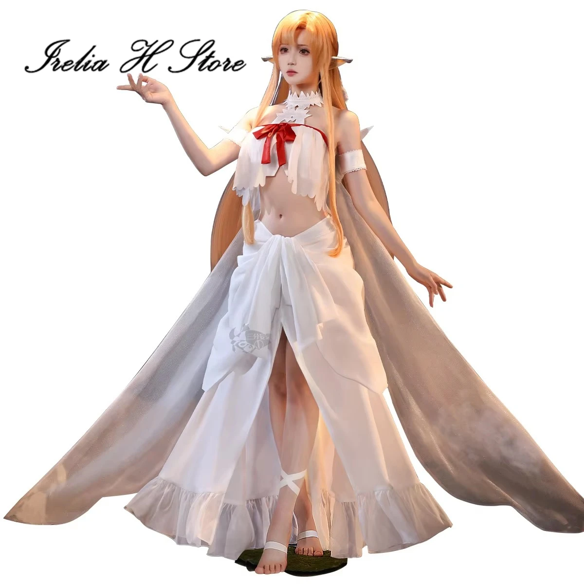 

Irelia H Yuuki Asuna from Sword Art Online костюмы для косплея аниме Yuuki Asuna Elf сексуальное платье женский костюм на Хэллоуин