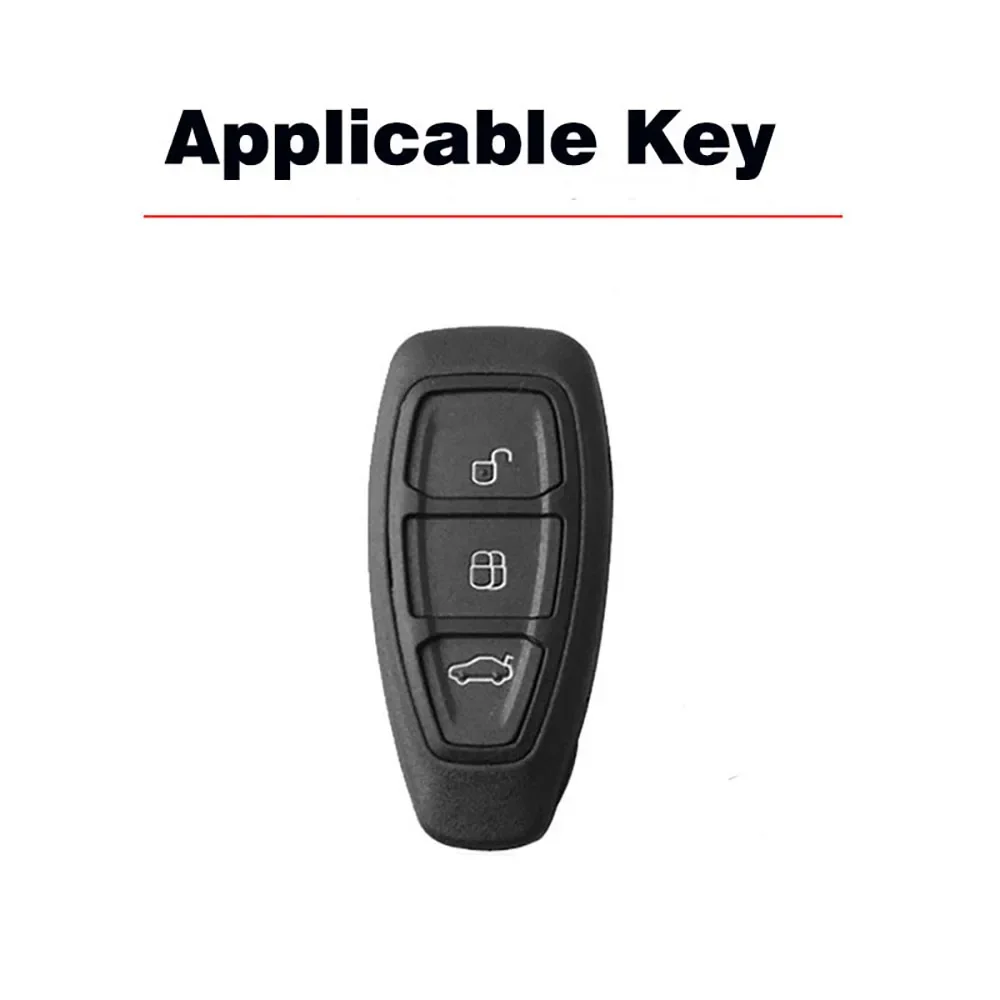 

3 Buttons Key Cover For Ford Transit Custom Mondeo Fiesta Kuga ST Line MK3 Focus 3 Station Wagon Ecosport Case Key Protection