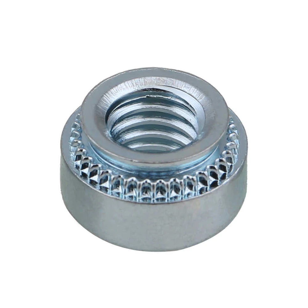 M2 M2.5 M3 M4 M5 M6 M8 M10 Galvanized Carbon Steel Pressure Riveting Nut Self Clinching Nuts For Metal Sheet Mounting