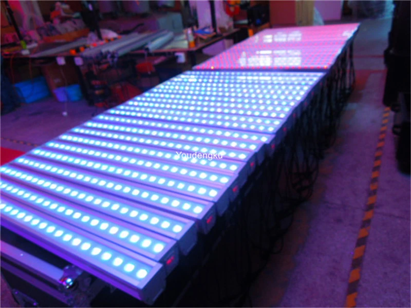 

8pcs 1meter long 24x3w rgb 3in1 IP65 outdoor led wall washer light rgb waterproof lightings led wall washer