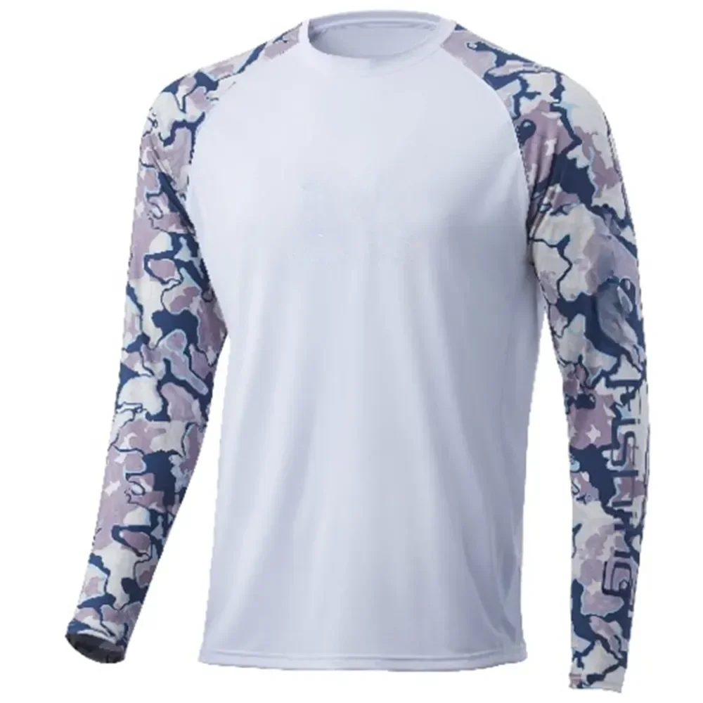 

Men Fishing Shirts Long Sleeve Sun Protection Breathable Angling Wear Summer UPF 50 Quick Dry Fishing Tops Camisa De Pesca