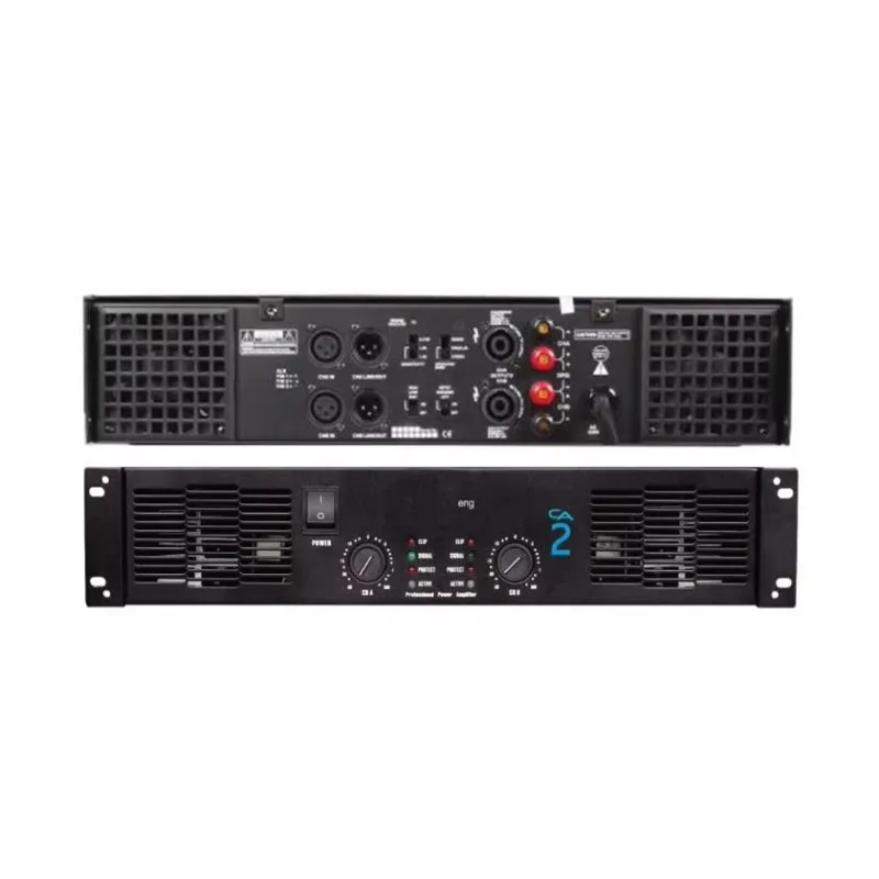 375 Watt Stereo Amplifier 4-Channel Professional Audio Power Amplifier