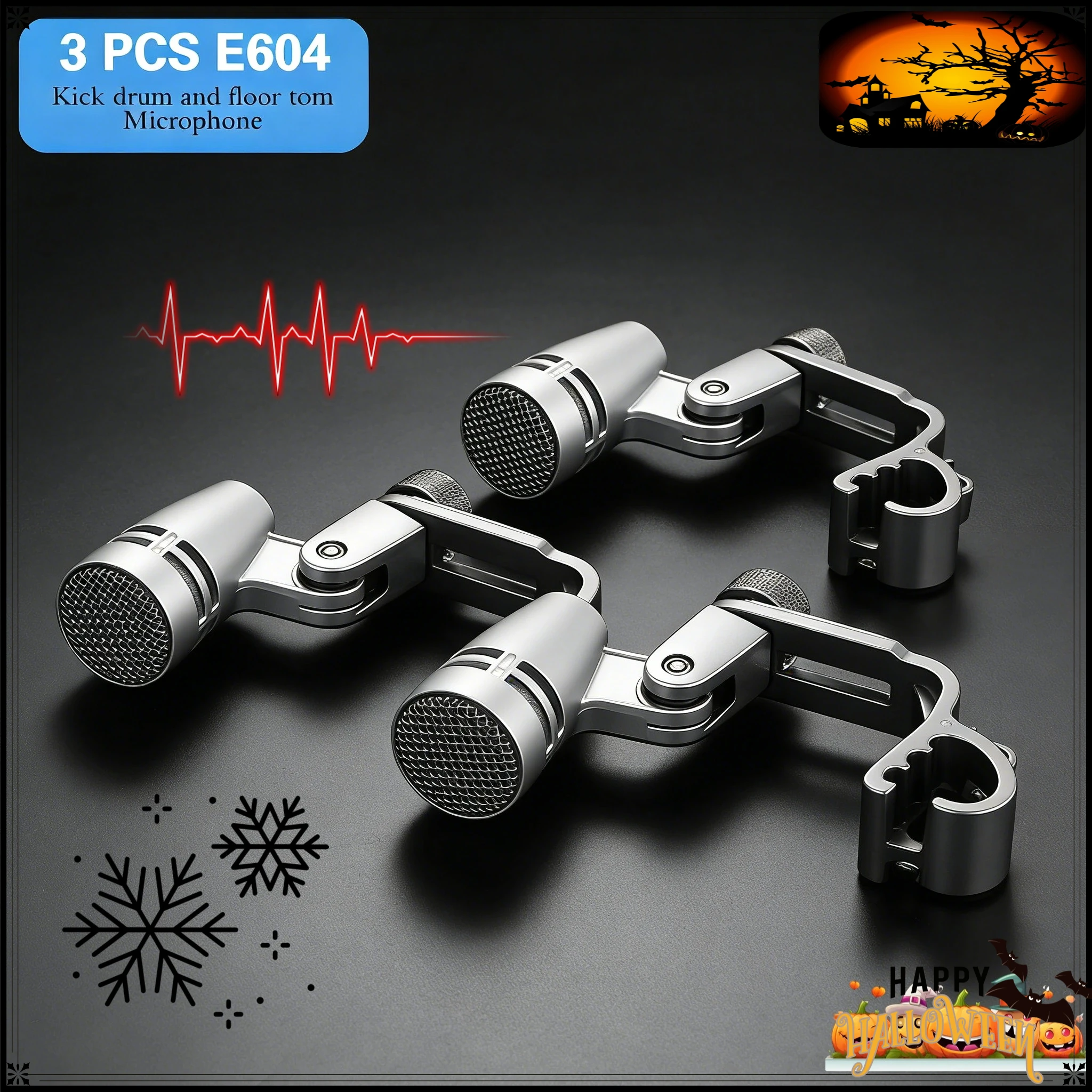 

3 PCS Wholesale Sales Original Evolution 600 Series E604 Compact Dynamic Instruments Microphone for Drumming Snare Dru 2026new