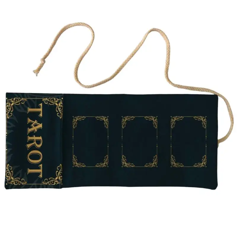 652F Bói toán Khăn trải bàn Oracles Bộ bài Bàn Bàn trò chơi Túi cuộn lên Túi