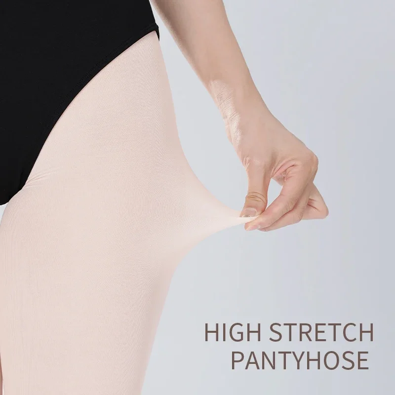 Rajstopy 60D Spodnie do Tańca Baletu dla Kobiet Dziewcząt Rajstopy Baletowe Bezszwowe Pończochy do Tańca Latynoamerykańskiego Oddychające Legginsy
