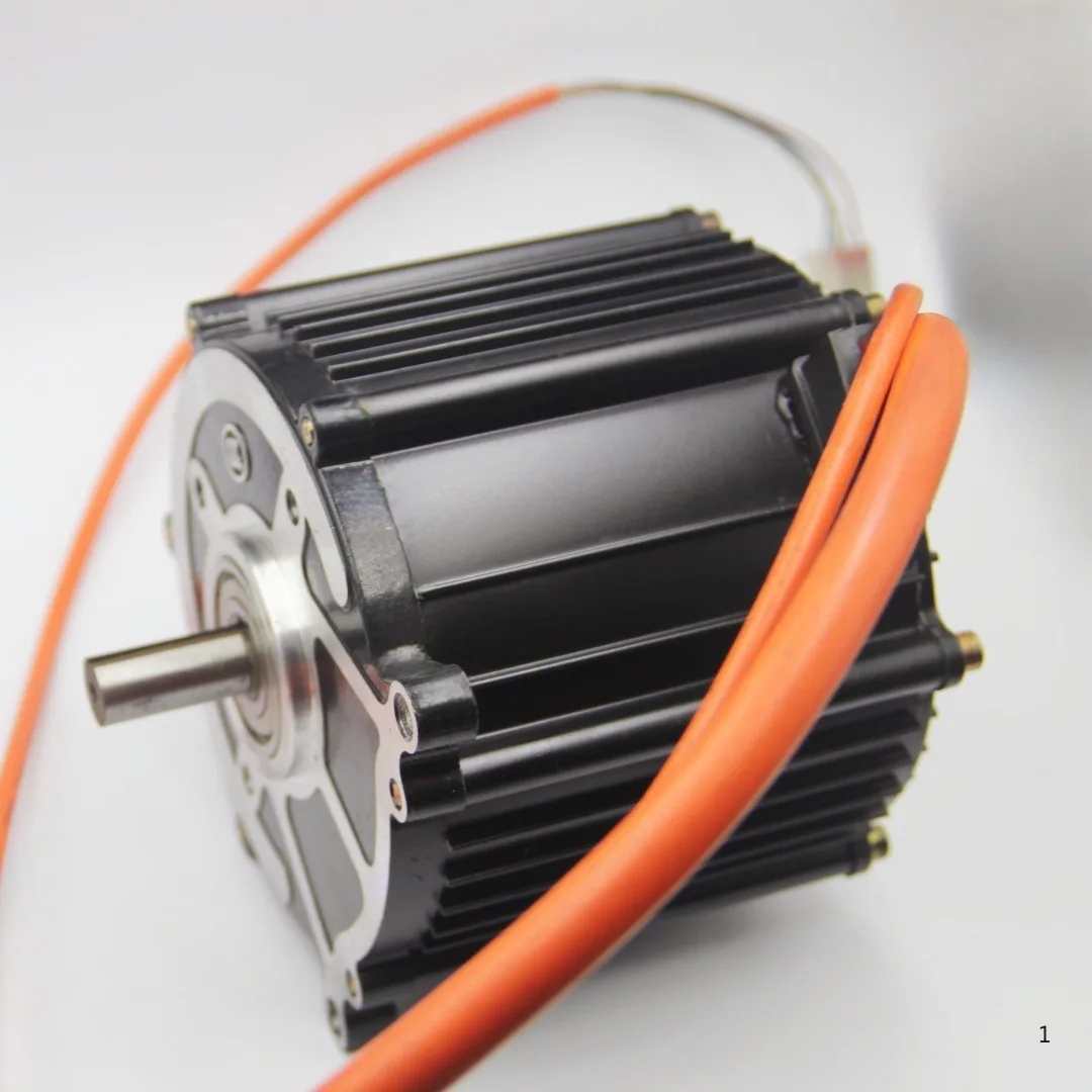 Permanent magnet synchronous motor with temperature sensor, out shaft 14 for electric motorcycle mountain bike