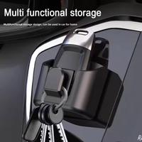 Car Key Cover Hook Car Dashboard Key Storage Box Reusable Back Adhesive Organizer Box Anti-Slip Organizer Accessories