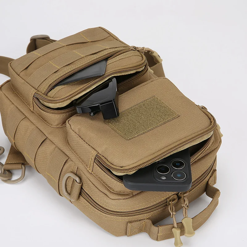 Taktische Brusttasche für Männer, multifunktionale Angeltasche, strapazierfähige Umhängetasche für Reisen, Camping, Wandern, Outdoor-Aktivitäten – Detail 28