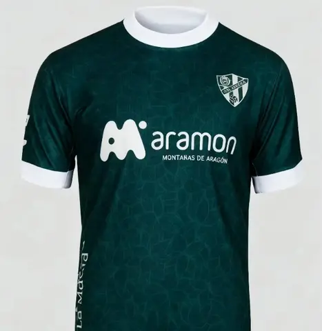 25-26 Huesca Home and Away Football Jerseys 3D Printed Short Sleeved Sports T-shirt Same for Adults and Children