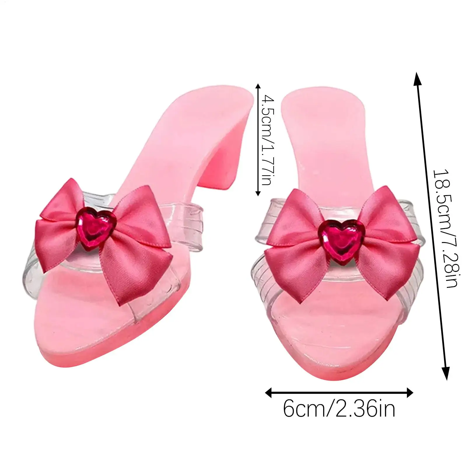 子供プリンセスシューズコスプレクリスタルヒールコスプレハイヒール小道具ステージパフォーマンス学校演劇テーマイベント衣装