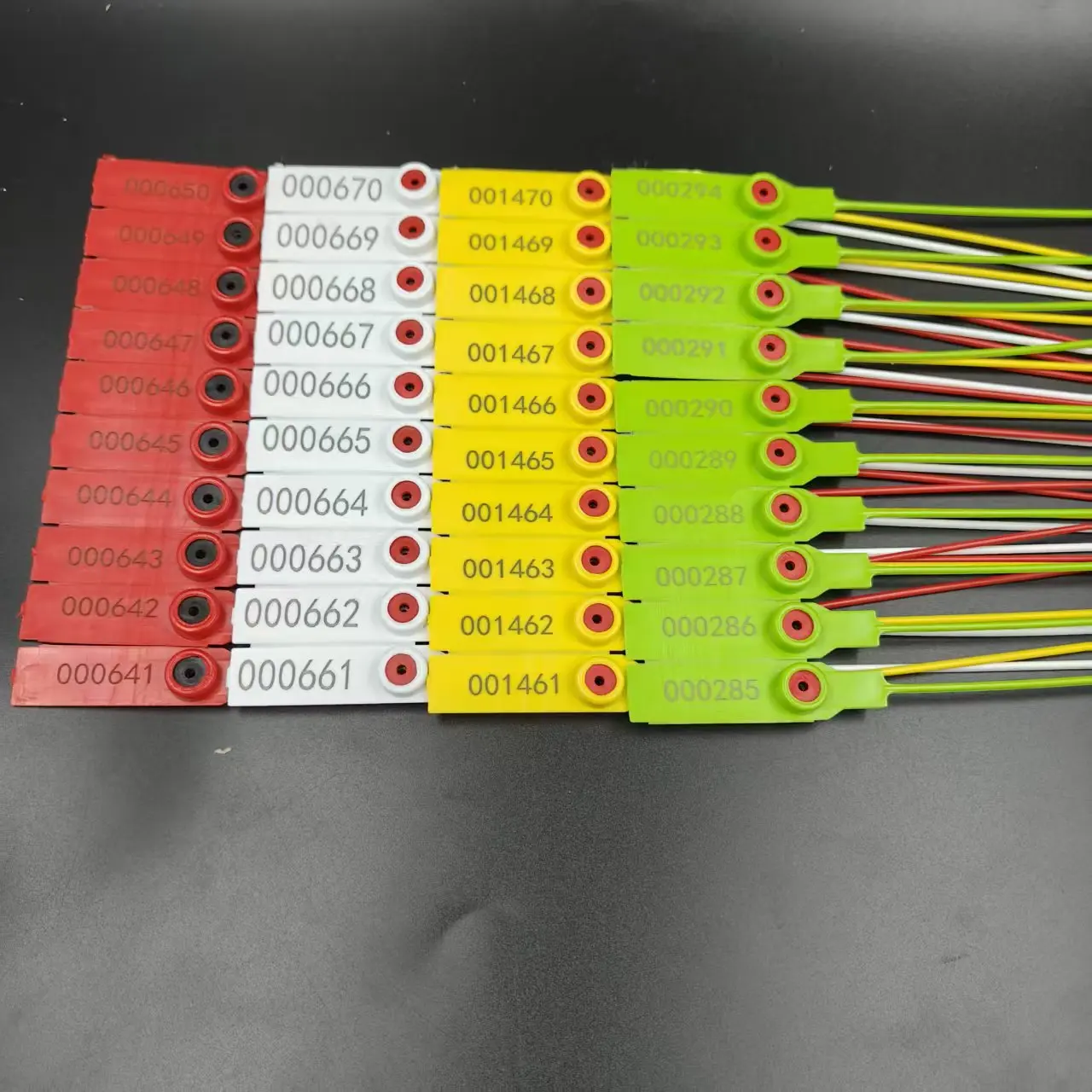 100pcs Anti-Tamper Shipping Package Seals, Self-Locking Disposable Security Tags With Serial Numbers for Clothes, Shoes, Bags