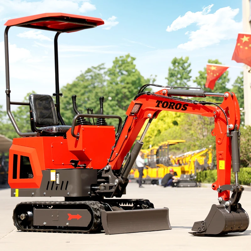 TOROS 1.8 ton Small Digger Hydraulic Long Boom Mini Excavator High-Quality With Famous Brand Engine Customization For Sale