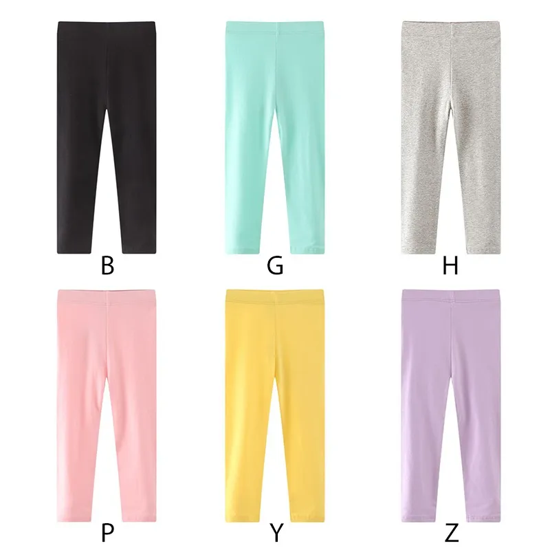 Kids Pants For Girls Solid Color Stretch Skinny Leggings Spring Summer Soft Slim Trousers Children Girl Pant